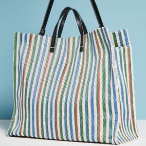 Clare V Garden Stripe Simple Tote